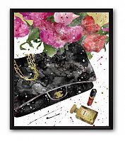 постер сумка чёрная chanel а4 в Туле