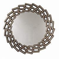 зеркало большое круглое в витой раме silver leaf в Туле