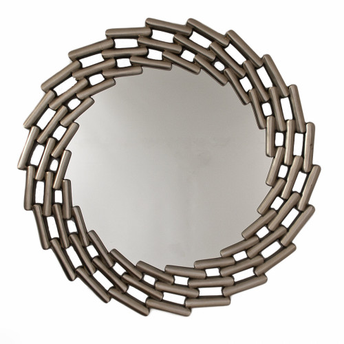 зеркало большое круглое в витой раме silver leaf в Туле
