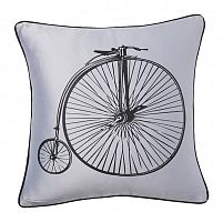 подушка с ретро-велосипедом retro bicycle grey в Туле