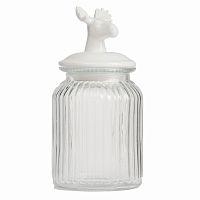 декоративная банка с крышкой deer средняя в Туле