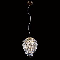 подвесной светильник crystal lux charme sp3+3 led gold/transparent в Туле