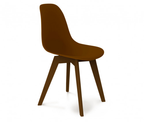 стул dsw коричневый s39 (eames style) в Туле