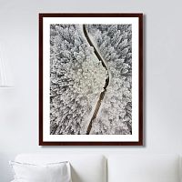 картина: winter road view в Туле