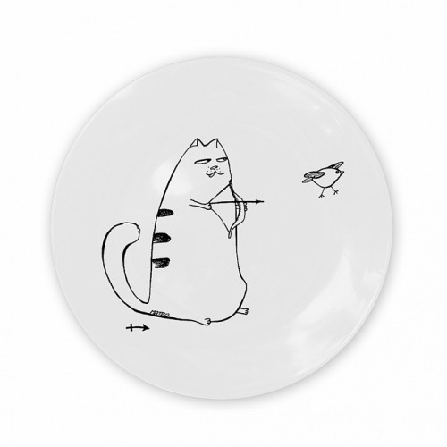 тарелка кот-стрелец в Туле