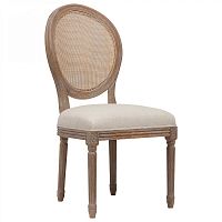 стул vintage french round cane back кремовый лён в Туле