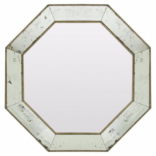 зеркало серебряное восьмиугольное в состаренной раме king в Туле
