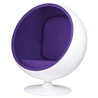 кресло eero ball chair бело-фиолетовое в Туле