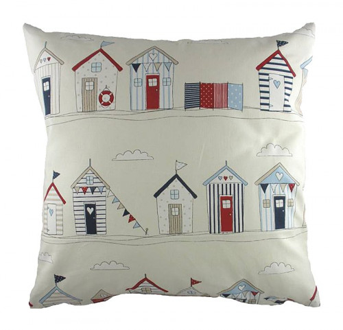 подушка с принтом beach huts blue в Туле
