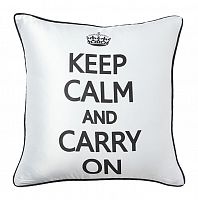 подушка с надписью keep calm and carry on в Туле