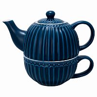чайник с чашкой alice dark blue в Туле