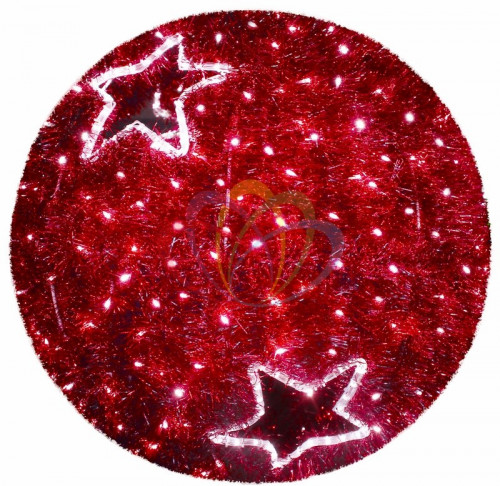 фигура led шар 120 см, красный в Туле