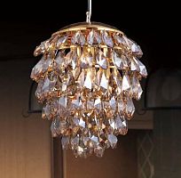 подвесной светильник crystal lux charme sp3+3 led gold/amber в Туле