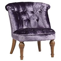 кресло sophie tufted slipper chair вельвет фиолетовое в Туле