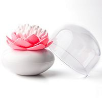 контейнер для хранения ватных палочек lotus белый-розовый в Туле