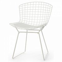 стул bertoia side кожаный standart белый в Туле