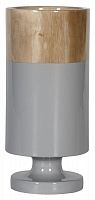 ваза настольная rustic chic tube wood grey в Туле