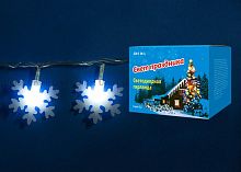 светодиодная гирлянда «снежинки-2» 700см (07935) uniel uld-s0700-050/dta white ip20 snowflakes-2 в Туле