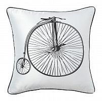 подушка с ретро-велосипедом retro bicycle white в Туле