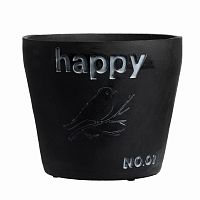 цветочный горшок happy чёрный в Туле