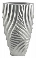 ваза с объемным рельефом 52 см frost pattern серебро в Туле
