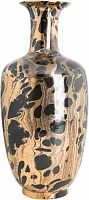 ваза керамическая классическая с высоким горлышком и рисунком 39 см leopard бежевая в Туле