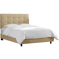 кровать двуспальная 160х200 бежевая alice tufted beige в Туле