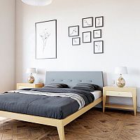 кровать полутораспальная 140x200 светло-коричневая fly soft в Туле