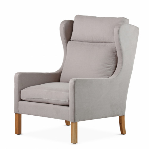 кресло wingback серый в Туле