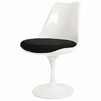 стул eero saarinen style tulip chair черная подушка в Туле