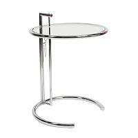 стол журнальный eileen gray style cocktail table e-1027 прозрачный в Туле