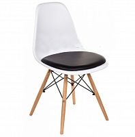 стул деревянный pc-011 белый / черный (eames style) в Туле