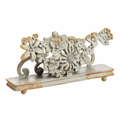 подставка для визиток pewter flower серая в Туле