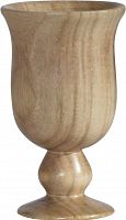 ваза кубок деревянная 13,5х18 см goblet в Туле
