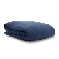 пододеяльник изо льна темно-синего цвета essential 150х200 в Туле