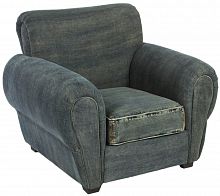 кресло san francisco denim armchair серое в Туле