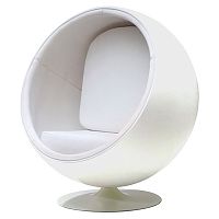 кресло eero ball chair белое в Туле