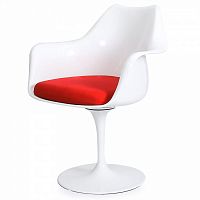 стул eero saarinen style tulip armchair красная подушка в Туле