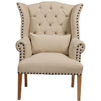 кресло quinn tufted armchair бежевое в Туле