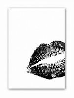 постер kiss а4 (черный) в Туле