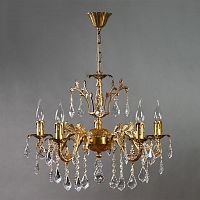 подвесная люстра ambiente granada 2118/5 ab leaf crystal в Туле