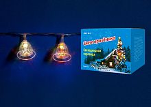 светодиодная гирлянда «колокольчики» 280см rgb (07919) uniel uld-s0280-020/dta rgb ip20 bells в Туле