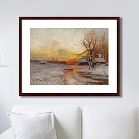 картина: winter sunset, 1913г. в Туле