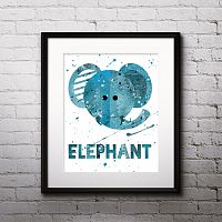 постер elephant а4 в Туле
