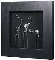панно "три слона 2 (черная рама)" в Туле
