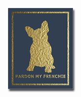 постер french dog на синем фоне a4 в Туле