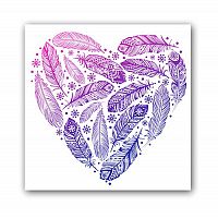 постер heart а4 (фиолетовый) в Туле