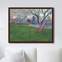 картина: view of arles with trees in blossom, 1889г. в Туле