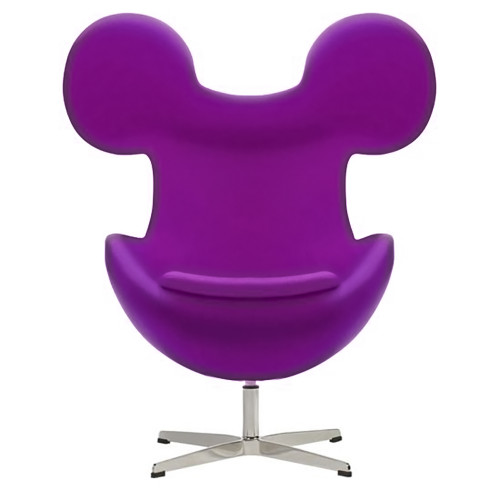 кресло egg mickey фиолетовое в Туле