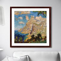 картина: view of monte solaro, capri, 1940г. в Туле